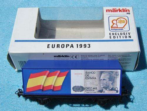 Marklin HO Gauge Container Wagon - Europa 1993 Exclusive Edition No. 84575