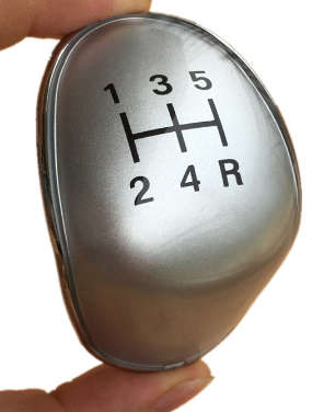 Ford 5 Speed Car Gear Shift Knob- SILVER