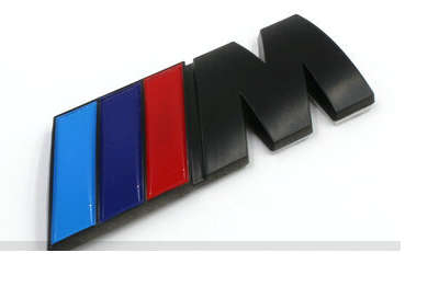 M power Motorsport Metal Badge (BLACK)