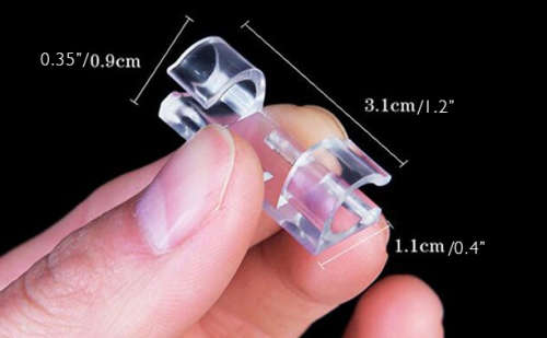 20pcs Self-adhesive Wire Retainer Clip Desktop Organizer