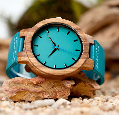 BOBO BIRD Leather Strap Wooden Watche