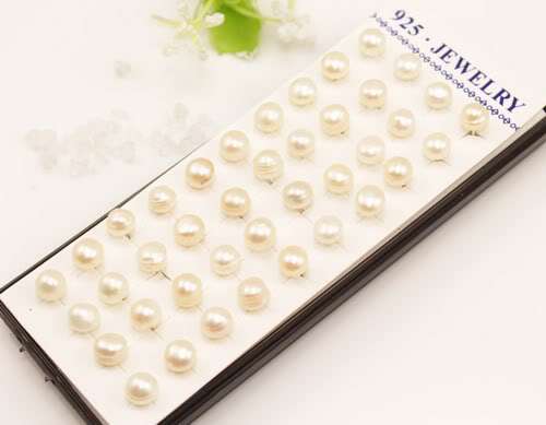 FRESHWATER PEARL EARRINGS (WHOLESALE 40 PAIRS)