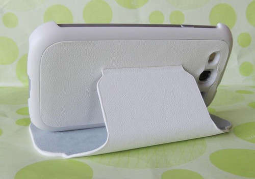 Flip PU Leather Case Cover Stand For Samsung Galaxy S3 III GT-i9300 White