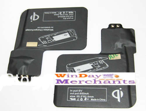Slim Standard Qi Charging Receiver Adapter for Galaxy S4 i9500