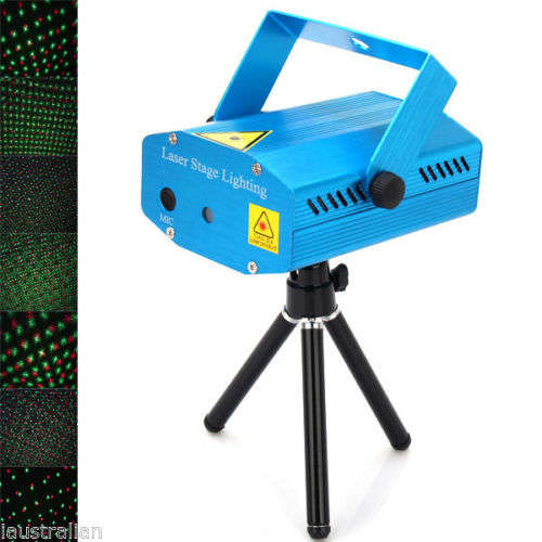 Stage Laser Light Club Mini Disco LED Projector w/Tripod