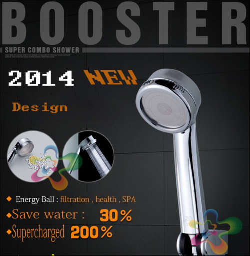 Boost water-saving shower head