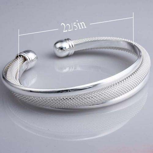 Silver Cuff Bracelet Bangle