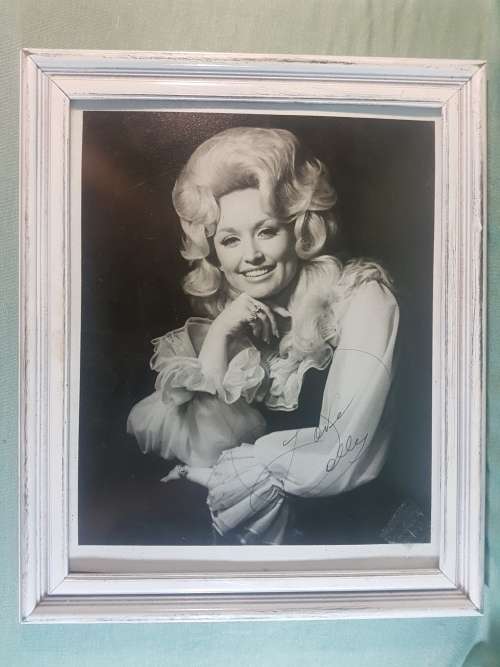 Signed Dolly Parton photo