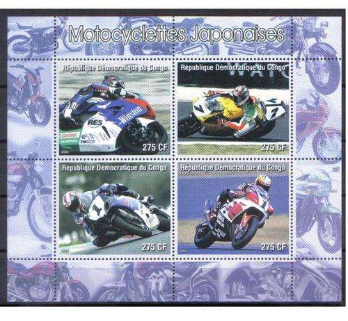 CINDERELLA SHEET, MOTORCYCLES JAPANESE , CTO MS, CONGO, 2005
