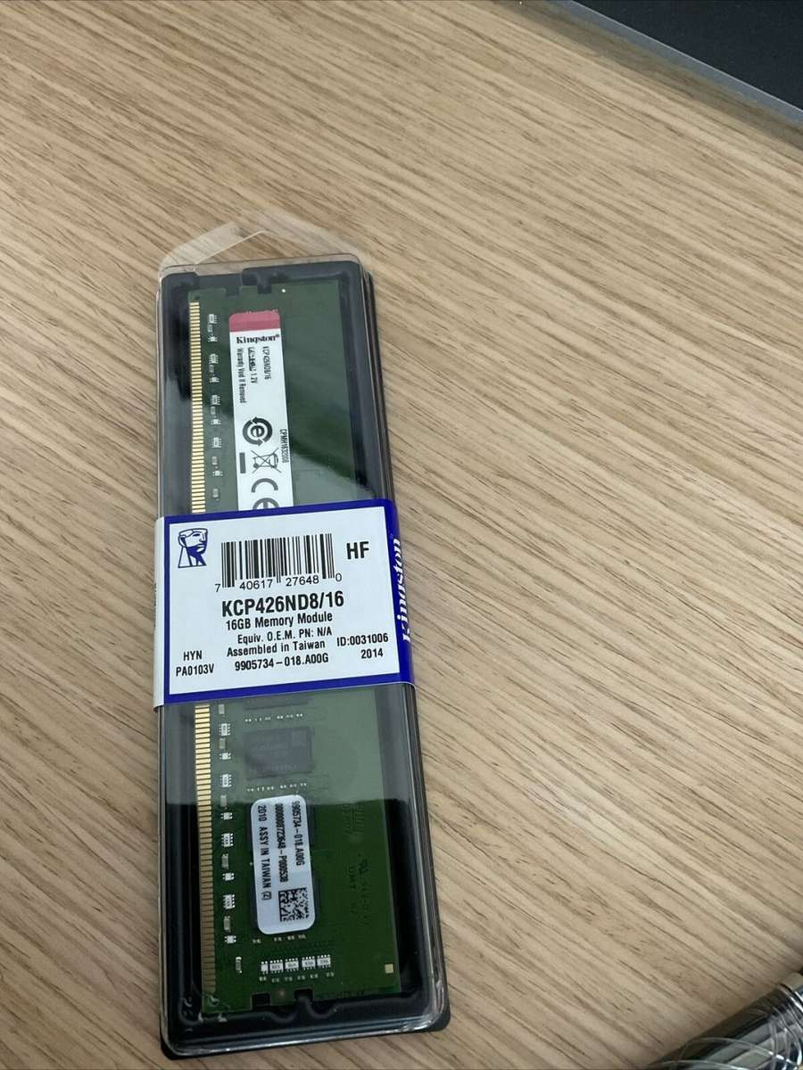 Brand New Kingston Desktop Memory 16GB DDR4 2666MHz Module  KCP426ND8/16 (Priced to clear)