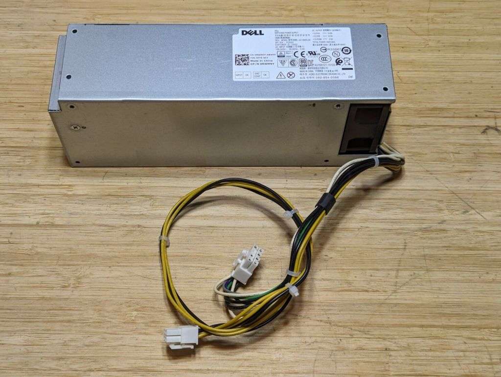 Dell D180EPS-00 -180W Power Supply With 2x Connectors for OptiPlex 3040, 3650, 3656, 5040, 7040