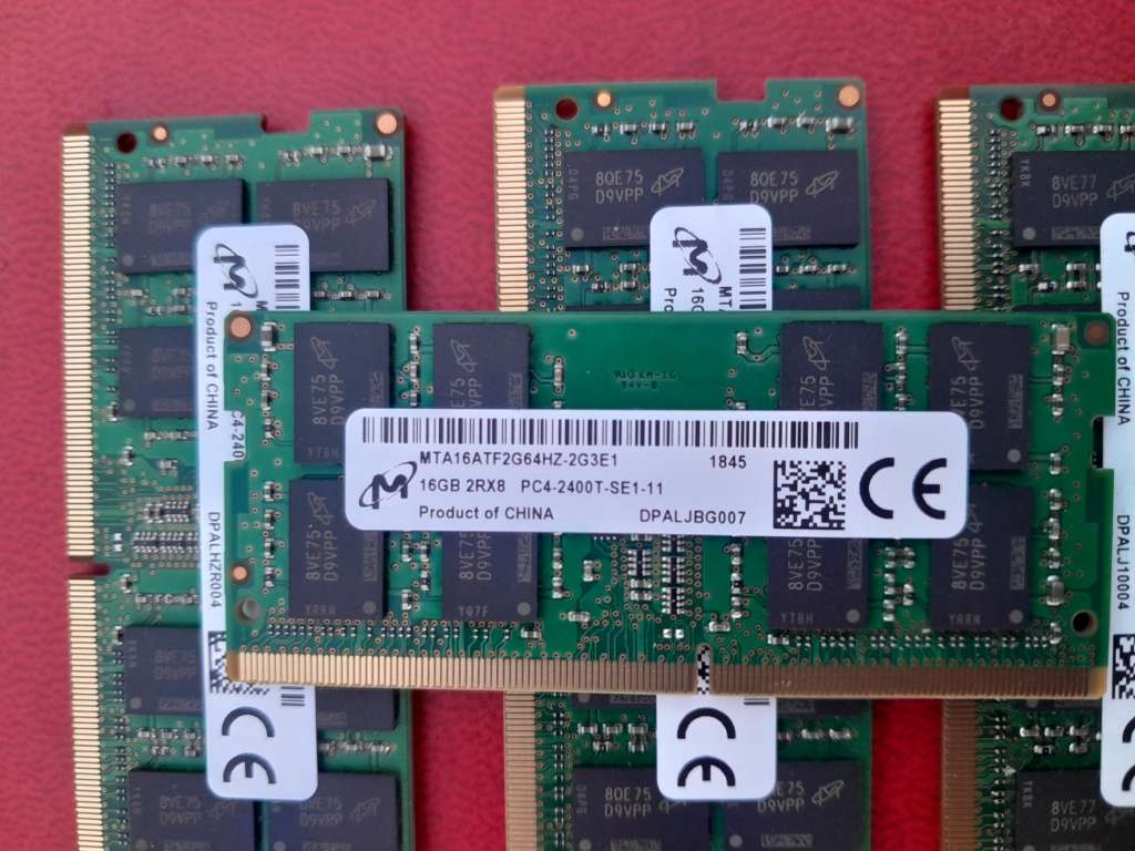 Micron 16GB 2Rx8 PC4-2400T SODIMM DDR4 Laptop Memory (Priced to Clear)