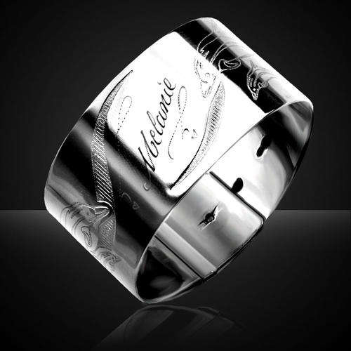 Stainless Steel Key Hole Bracelet (Dolphin) with Free Engraving