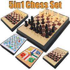 5 in 1 Games Magnetic Chess Set Board Game