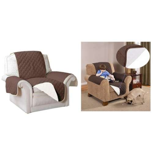 Reversible Couch cover Sofa Coat for Single / Recliner Seats Protective Cover