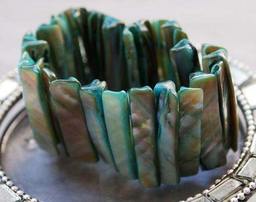 Magnificent Mother of Pearl Shell Shard Bracelet