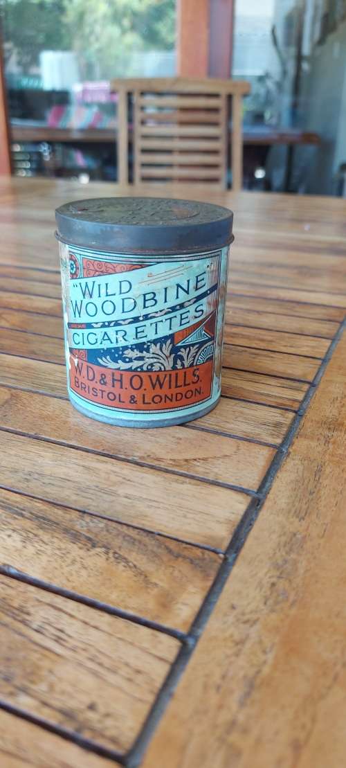 Antique cigarette tin