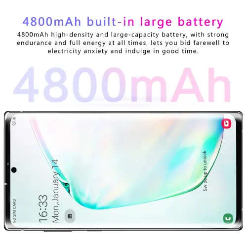 6.5 inch Note 10+ Android 9.0 6GB RAM 128GB ROM Dual Sim (Black) IN STOCK