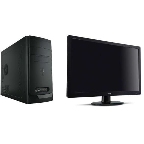 Intel Core i5-3470 PC 16GB RAM 320GB HDD Nvidia GT430 1GB GPU + 22" LCD Widescreen Monitor
