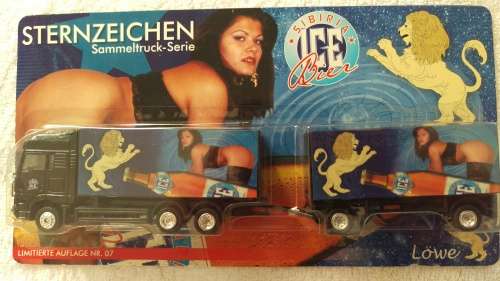 WMS HO Scale 1/87 MAN Truck with Trailer - Siberia Ice Bier - Limited Collectors Edition
