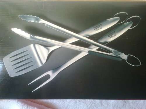 Weber 6445 Stainless Steel Braai Set in Box