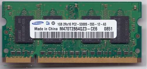 Samsung DDR2 1GB PC2-5300s-555-12 Laptop Memory