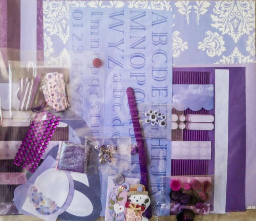 Scrapbook and Craft Pack Colour Purple