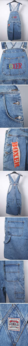 BOXER unisex blue denim dungarees