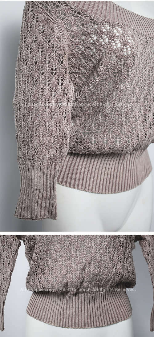 Ladies dusty pink stone grey wide neck or off shoulder jersey top