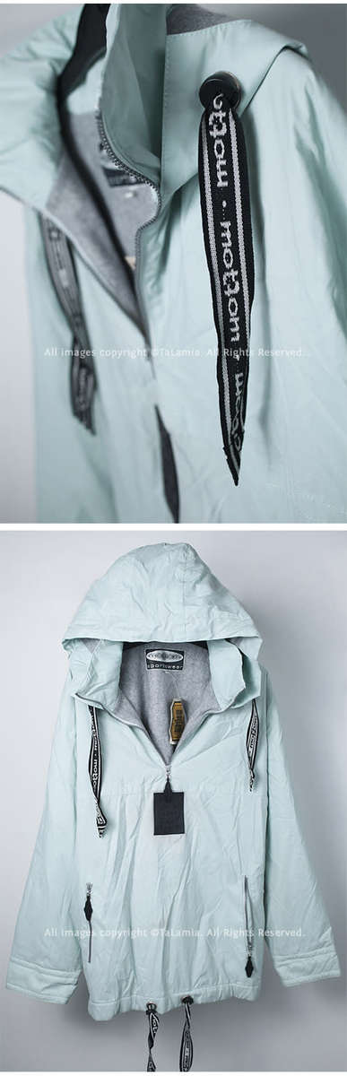 Large UNISEX pale duck egg mint blue fleece lined sports jacket with hood