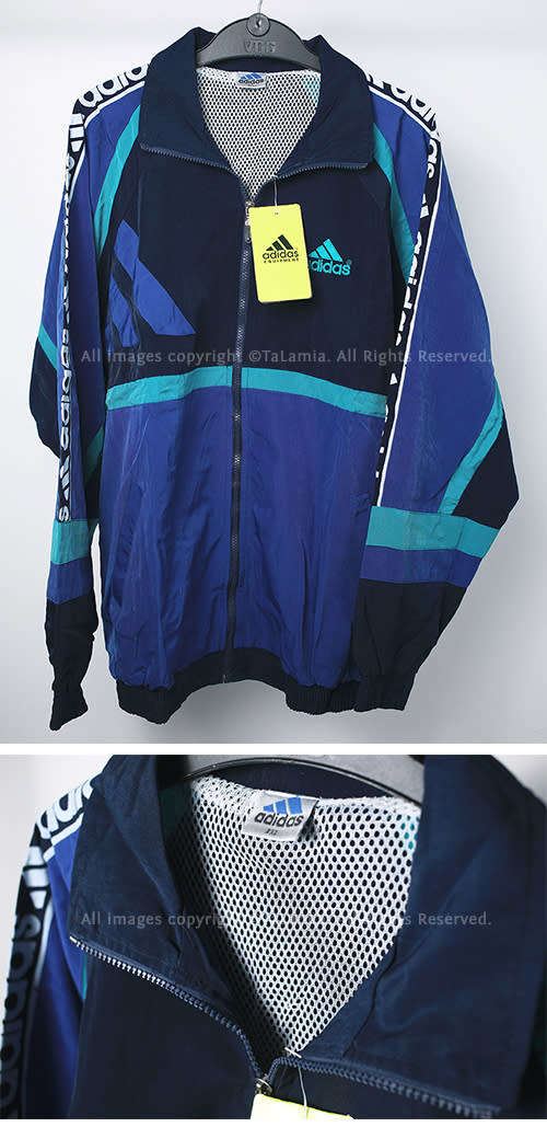 ADIDAS blues and black sports jacket and matching pants set
