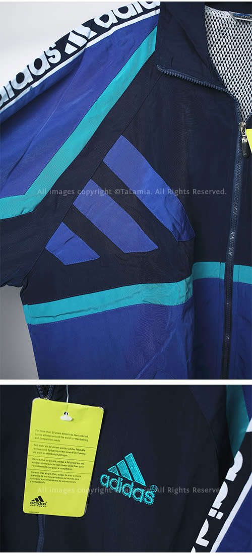 ADIDAS blues and black sports jacket and matching pants set