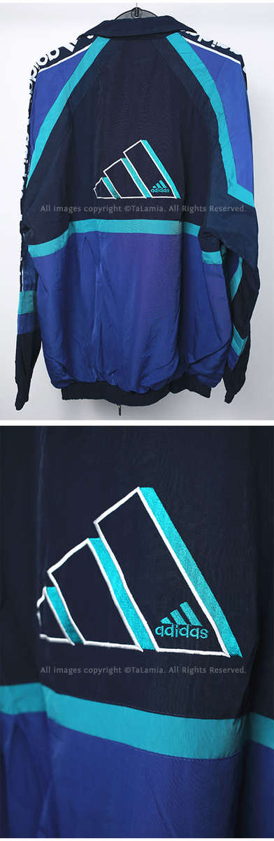 ADIDAS blues and black sports jacket and matching pants set