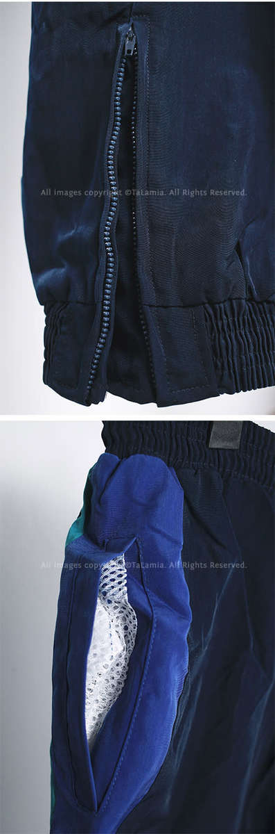 ADIDAS blues and black sports jacket and matching pants set