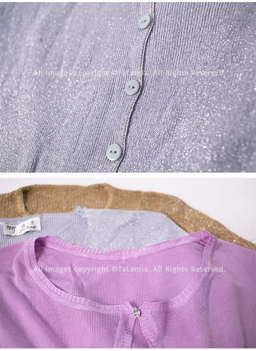 Womens elegant mixed sweater sets - Gold Silver Grey and Pink (6 items)