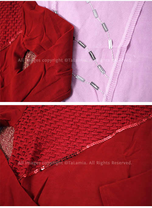 Ladies Romantic Sweethearts mixed sweaters and tops lot - Red and Pinks (5 items)