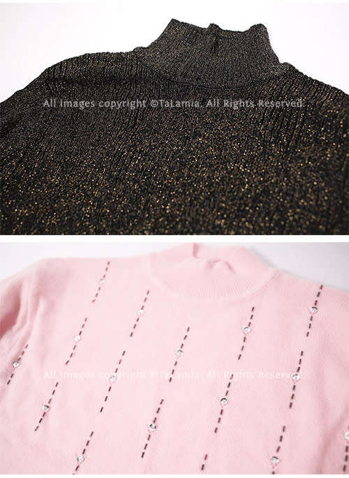 Ladies mixed sweater lot - Black Blue Pink Green Beige (5 items)