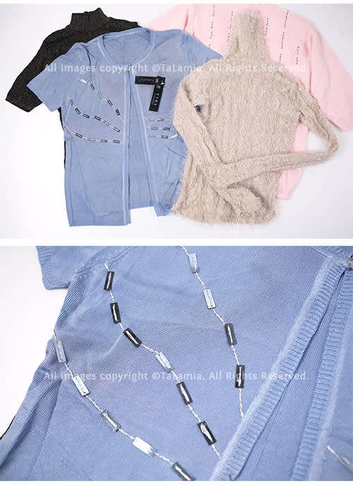 Ladies mixed sweater lot - Black Blue Pink Green Beige (5 items)