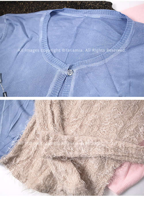 Ladies mixed sweater lot - Black Blue Pink Green Beige (5 items)