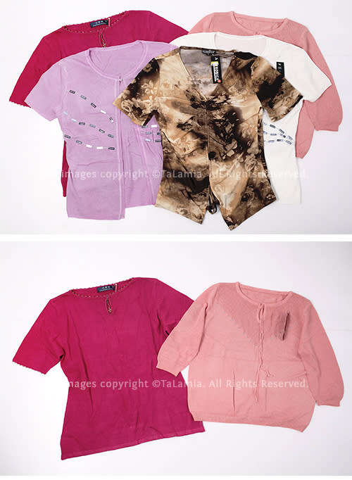 Womens Blush Shades mixed knitwear lot - Pinks White Cream (5 items)