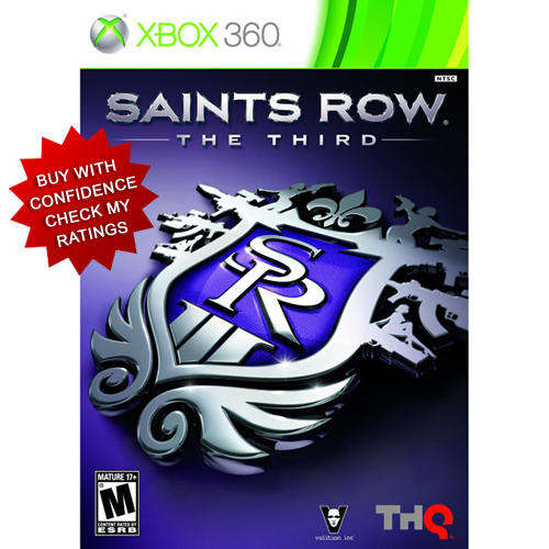 Saints Row The Third Xbox game FREE SHIPPING
