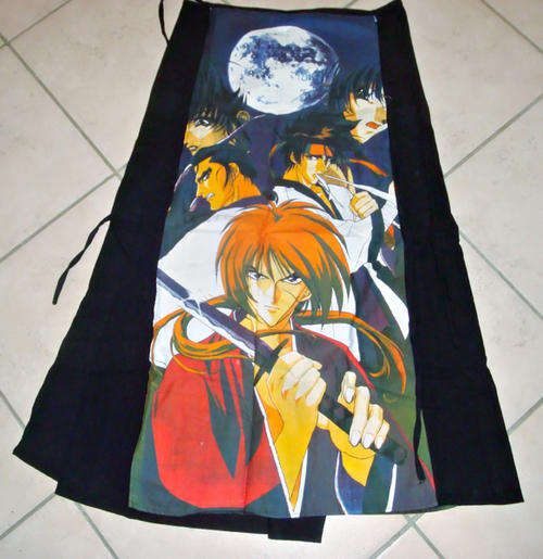 Long wrap-around anime skirt