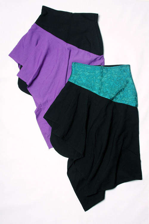 Double-take set of TWO womens vintage style skirts