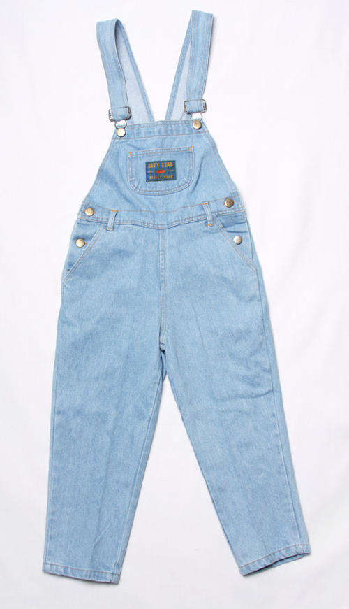 Light blue childs jeans dungaree