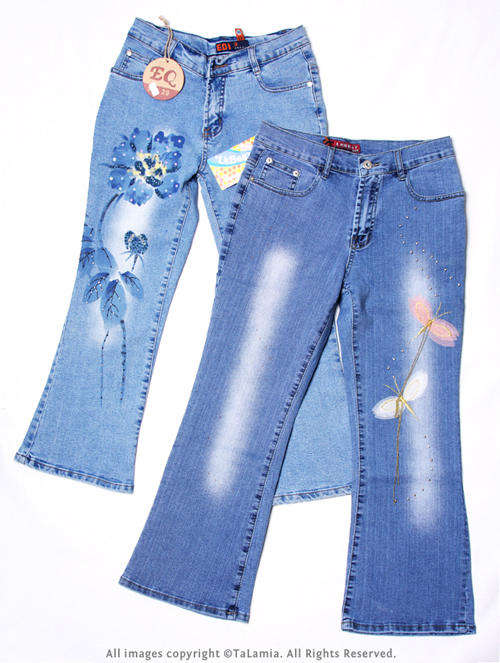 Ladies 2 PC set stretch jeans (size 29)