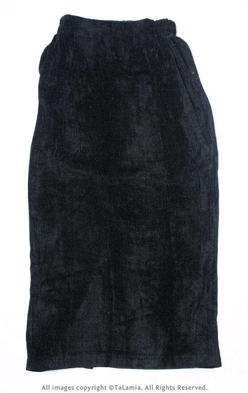 Womens shimmering black long skirt