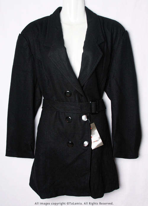 Ladies matte black jacket