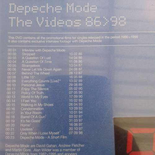 Depeche Mode - The Videos 86>98 [DVD] (2000)