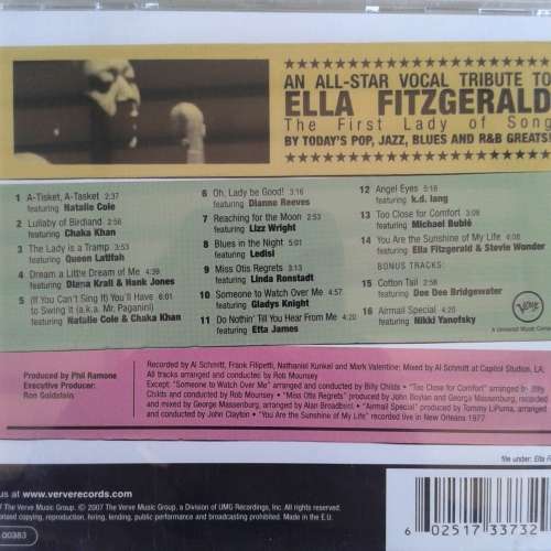 We All Love Ella: Celebrating The First Lady Of Song - Various Artists: A Tribute To Ella Fitzgerald