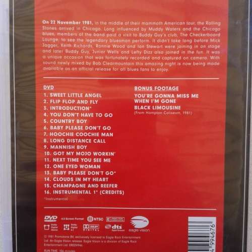 Muddy Waters and The Rolling Stones - Checkerboard Lounge, Live Chicago 1981 [DVD]